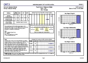 Reports showing complex layout